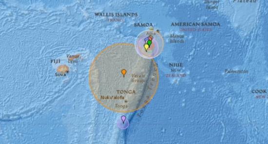 Earthquake of Magnitude 7.6 Strikes Tonga Islands